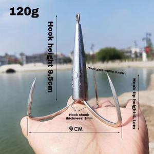 ตะ<span class=keywords><strong>ขอ</strong></span>เบ็ดตกปลาแบบมีน้ำหนักสำหรับมืออาชีพ 40 กรัม-150 กรัม |   ตะ<span class=keywords><strong>ขอ</strong></span>เกี่ยวทรงกรวยแบบกันน้ำได้ต่ำ - Product Image 2