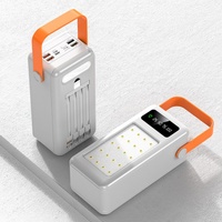 Batterie externe mobile d'extérieur de bonne qualité 42000 mAh, station de charge haute capacité avec lampe de camping d'urgence
