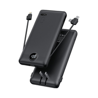 Cargador Solar Multifunción de 20000 mAh con 4 Cables Integrados, Doble Linterna y Brújula para Senderismo y Montañismo