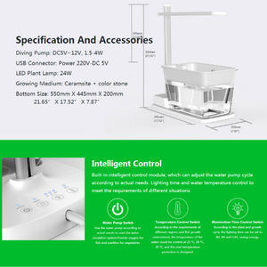 Aquariumvis Groente Symbiose Systeem Gesloten Ecologische Kweeklampen Met <span class=keywords><strong>Aquarium</strong></span> Hydrocultuur Ecologische - Product Image 6