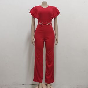 Monos con cuello en V para mujer, cintura elástica, ajustados, de manga larga, a la moda - Product Image 5