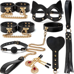 BDSM kitleri hakiki deri esaret seti fetiş kelepçe yaka <span class=keywords><strong>Whip</strong></span> kırbaç erotik seks oyuncakları kadınlar için çift yetişkin oyunları - Product Image 2
