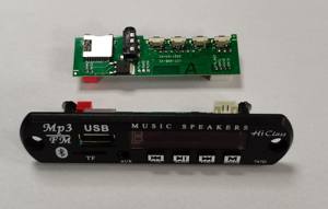 Vente en gros d'usine 5V à 12V, carte MP3 SD, TF, USB, AUX, lecteur Audio, carte décodeur Radio FM Q9A, boîte de marque hiklish - Product Image 4