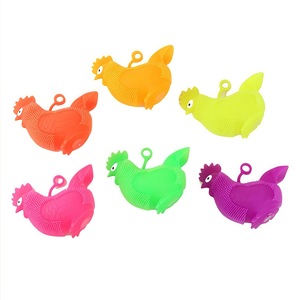 2025 TPR Light up LED Flashing <b>Squishy</b> Puffer Balls Puffer Bunny Rabbits Toy - Product Image 6