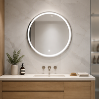 Nouveau miroir lumineux intelligent LED anti-buée pour salle de bain