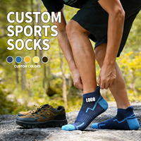 Chaussettes de sport athlétiques personnalisées pour hommes et femmes, respirantes, en maille, avec compression et soutien, épaisses, pour la randonnée, la course à pied et les sports