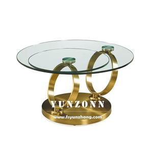 Bàn cà phê đa chức năng hiện đại với đôi kính cường lực Hàng Đầu Xoay Vòng thiết kế phòng khách phòng ăn nhà bếp phòng ngủ - Product Image 6