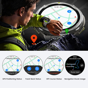 สมาร์ทวอทช์ DSM11 X2Pro GPS ระบบระบุตำแหน่ง GNSS หลายย่านความถี่ กันน้ำ 5 ATM รองรับเพลงออฟไลน์ สำหรับผู้ชาย - Product Image 1