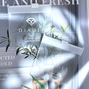 Sac à bijoux en plastique réutilisable en PVC avec motif de logo personnalisable, petit sac à fermeture éclair - Product Image 2