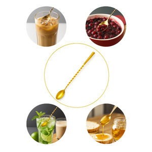 Cuillère à bar en acier inoxydable de qualité supérieure avec extrémité lestée pour mélanger les cocktails - Product Image 2