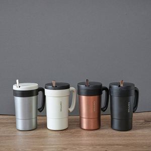 580Ml Double Wall Vacuum Travel <b>Mug</b> Tumbler Cups Stainless Steel <b>Insulated</b> Coffee <b>Mug</b> Coffee <b>Mug</b> With Handle Tubler Cups - Product Image 1