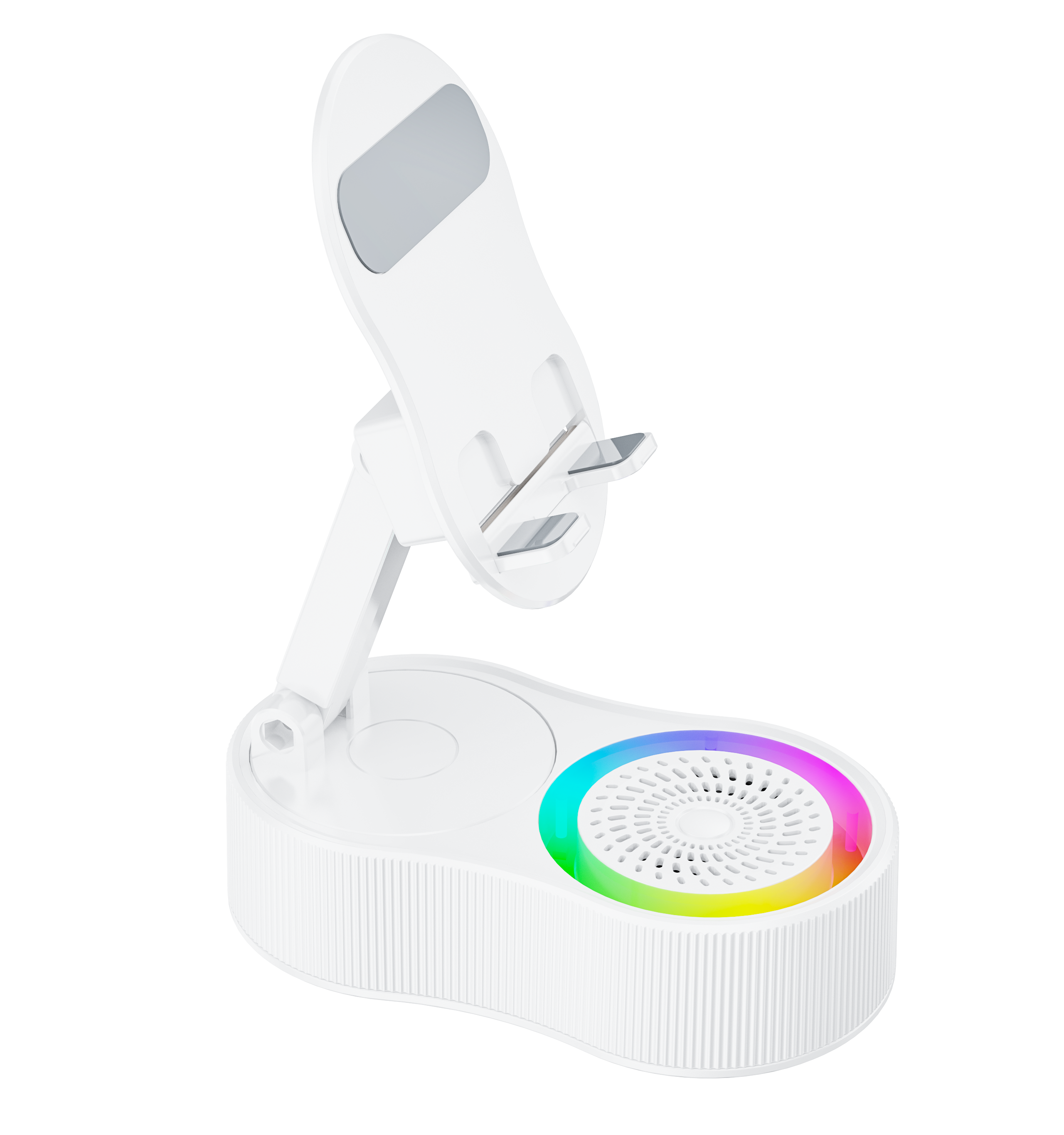 2025 New Smart Induction for Bluetooth Phone Stand Speaker with RGB LED Lighting Powered by Battery · image 2