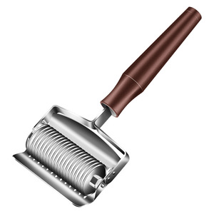 304 Stainless Steel Noodle Cutter 6Mm Manual Roller Knife For Uniform Noodles <b>Kitchen</b> Tool - Product Image 2