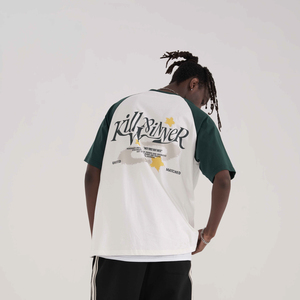 Killwinner Match colors Casual Plain Heavy Cotton Streetwear Fashion Blank Soft traspirante T Shirt da uomo - Product Image 4