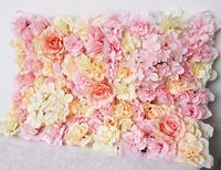 Chiara Decoratie Blush Rosemorning Paneel Kunstmatige Hangende Bloemendecoratie Aanbieding Buxus Kunstwerk Stand Zijden Bloemen Achtergrond