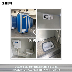 Toilettes portables de luxe en panneaux sandwich, conteneur maritime de 20 pieds, WC VIP, à vendre à Guangzhou - Product Image 5