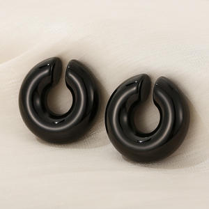 Joyería de moda gruesa simple, pendientes huecos de acero inoxidable impermeables, pendientes de Clip <span class=keywords><strong>sin</strong></span> orificio para la <span class=keywords><strong>oreja</strong></span> <span class=keywords><strong>sin</strong></span> <span class=keywords><strong>Piercing</strong></span> - Product Image 6