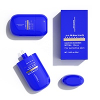Emballage cosmétique de 30ml 50ml Bouteille de protection solaire de forme ovale en plastique doux au toucher pour crème solaire Conteneur pour soins de la peau