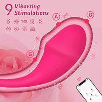 Neue tragbare APP Fernbedienung geformte Vagina Bälle Kugel Vibrator Sexspielzeug Höschen Vibrierendes Sprung Ei für Frauen
