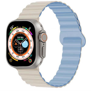 สายนาฬิกาซิลิโคนขายส่งจากโรงงานสำหรับ Apple Watch S10 11 46 มม. Ultra 49 มม. SE 44 มม. สายนาฬิกาแม่เหล็กแบบสปอร์ต - Product Image 5