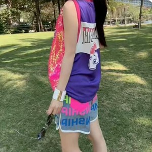 Custom Girls <b>Sequin</b> Basketball Fan Tank <b>Top</b> Sleeveless Cheerleading Uniform Jersey Style Front Back Number Print Wholesale - Product Image 5