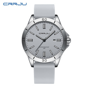 Montre sport à quartz pour homme avec grand cadran de 43 mm, modèle 5025, avec 3 aiguilles lumineuses, étanche, en silicone léger - Product Image 2