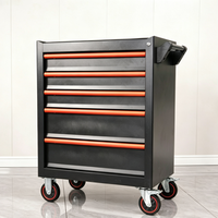 8-Drawer Trending JimBon Rolling Tool Chest Detachable <strong>Top</strong> Lockable Metal Cabinet Heavy-Duty Storage Organizer 6 Hooks Garage