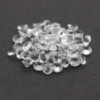 Topaze naturelle taille diamant 3,0 mm ronde, topaze blanche, pierres précieuses en vrac