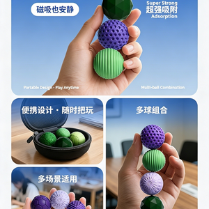 <span class=keywords><strong>Bola</strong></span> Magnética de Silicona para Dedos, un Juguete Relajante e Inteligente para Aliviar la Ansiedad de los Trabajadores de Oficina - Product Image 3