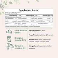 Protéine végétalienne de haute qualité en marque propre, poudre de chlorelle et de spiruline biologique en comprimés pour la santé digestive