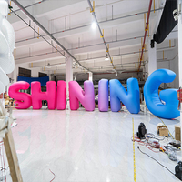 Lettre gonflable 3D géante avec souffleur d'air, imperméable, multicolore pour la décoration d'événements et de fêtes
