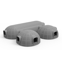 Tente à bulles gonflable de qualité commerciale Rotating Romano Roblox Adopt Me de 10 pieds et 6 pieds, module de maison en forme de dôme