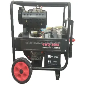 High Quality portable gasoline welding machine air compressor generator with 12V electric starter