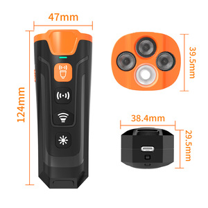 Ultrasonic Dog Repeller <b>Bark</b> <b>Control</b> Device Black Orange ABS Material For Dogs Cats Pets Training Equipment - Product Image 3