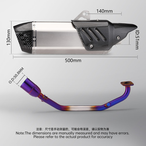 สำหรับรถมอเตอร์ไซค์ <span class=keywords><strong>PCX</strong></span> 125 <span class=keywords><strong>150</strong></span> PCX125 PCX150 ปี 2021-2024 ระบบ<span class=keywords><strong>ท่อ</strong></span>ไอเสียแบบเต็ม พร้อมท่อเชื่อมต่อด้านหน้าและหม้อพักไอเสีย - Product Image 5