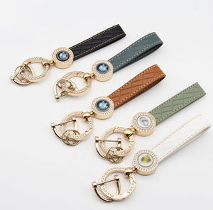 Logo personnalisé en cuir de marque en alliage de zinc pour toyota bmw audi Kia hyundai Carkey porte-clés fermoirs cintres - Product Image 2