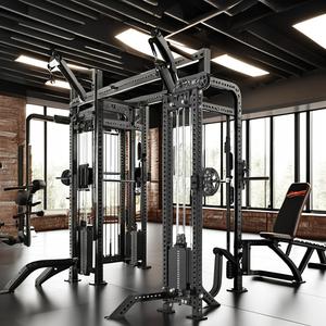 Jaula <span class=keywords><strong>de</strong></span> Potencia Unisex <span class=keywords><strong>de</strong></span> Grado Comercial para Sentadillas, para Gimnasio Interior y Levantamiento <span class=keywords><strong>de</strong></span> Pesas, Media Jaula con Función <span class=keywords><strong>de</strong></span> Ejercicio - Product Image 5