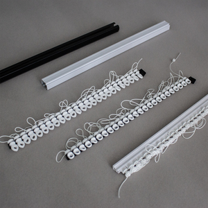 Plastic Curtain Runner Montagem Ajuda para Wheel Runner Produtos Patentes Rail Fold para <span class=keywords><strong>Ripple</strong></span> S Fold Curtain - Product Image 5