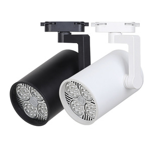 Projecteur LED sur rail encastré COB à focalisation, 2/3/4 fils, 1/2/3 phases, système d'éclairage moderne, blanc chaud 3500K, IRC 90, vente en gros - Product Image 4