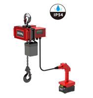 Mini palan à chaîne électrique monophasé ou alimenté par batterie léger AC 110v 220v DC 18v