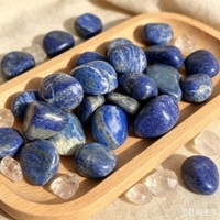 Piedras de Lapislázuli Azul Real Pulidas Directas de Fábrica, Piedras de Bolsillo para Sanación de Chakras, Grava de Gemas a Granel para Joyería DIY