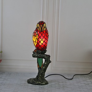 Tiffany American Retro Iron Wall Light Parrot Colored Glass E26 Base LED Light Outdoor Garden Home Corridor Decoración - Product Image 3