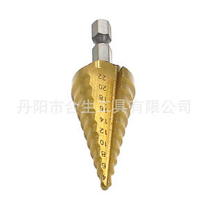 Mr <b>Drill</b> Metric <b>Step</b> <b>Drill</b> Bit 4-22mm Hex Shank TiCN Coated For Nonferrous Metals - Product Image 5