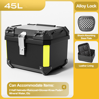 Boîte à bagages arrière universelle pour moto, grande capacité de 45 L, pour R1200GS R1250GS F800GS F850GS G310GS, bagages arrière, outils