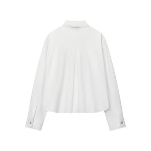 <span class=keywords><strong>Camisa</strong></span> de Popelina Casual de Manga Larga con Solapa y <span class=keywords><strong>Botones</strong></span> Adornados para Mujer, Nueva Colección Invierno 2025 de TAOP&ZA, Estilo Europeo y Americano, 8372308 - Product Image 2