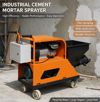Machine à projeter le mortier et le ciment automatique pour murs, vente en gros d'usine, avec pompe et composants essentiels du moteur