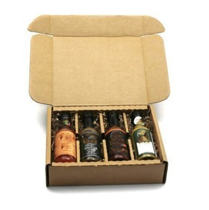 Emballage de bouteilles en verre écologique personnalisé Boîtes en papier d'expédition pour sauce piquante Boîte simple en carton ondulé - Product Image 1