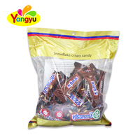 Délicieuses Bouchées de Chocolat Fourrées au Nougat Guimauve, Croustillant Flocon de Neige Rempli de Cacahuètes, Confiseries Enrobées de Chocolat