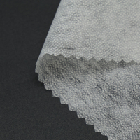 Vente en gros de tissu d'entoilage non tissé thermocollant en nylon polyester