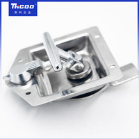 Ms858 T poignée en acier inoxydable camion corps boîte à outils serrure panneau loquet poignée pliante Compression camion ute plateau serrure de porte